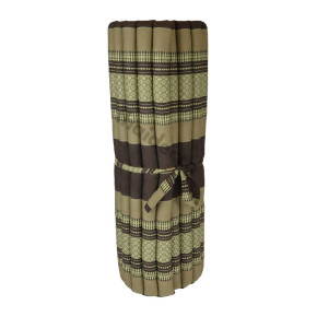 Rullattava kapok-patja 200x100x5 cm ruskea-beige