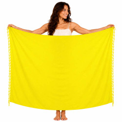 Sarong - kiinteä kirkkaan keltainen väri
