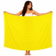 Kirkkaan keltainen sarong aurinkoon, kylpyyn, mitat 180x115 cm, joka on viileä rantavaate, joka on nopeasti kuivuva