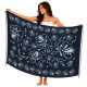 Punainen sarong aurinkoon, uimiseen ja kevyeksi rantavaatteeksi koossa 180x115 cm